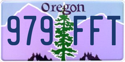 OR license plate 979FFT