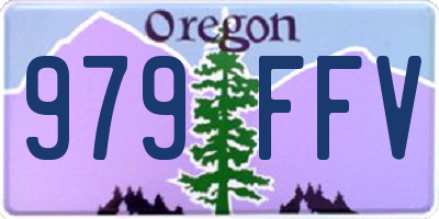 OR license plate 979FFV