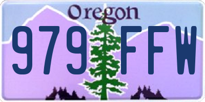 OR license plate 979FFW