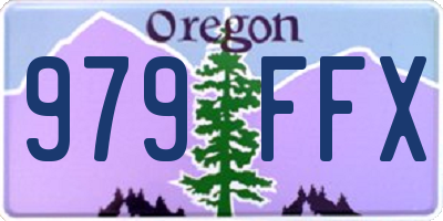 OR license plate 979FFX