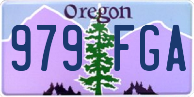 OR license plate 979FGA