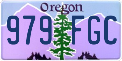 OR license plate 979FGC