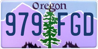 OR license plate 979FGD
