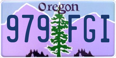 OR license plate 979FGI
