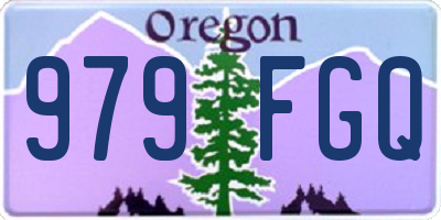 OR license plate 979FGQ
