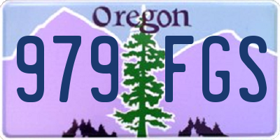 OR license plate 979FGS