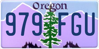 OR license plate 979FGU