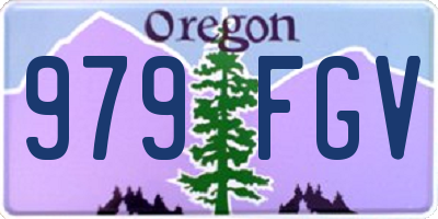 OR license plate 979FGV