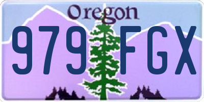 OR license plate 979FGX