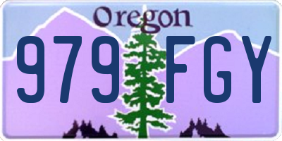 OR license plate 979FGY