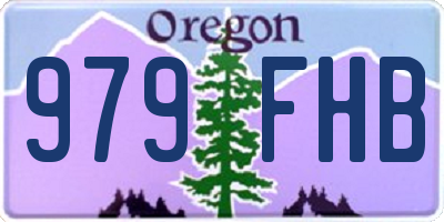 OR license plate 979FHB