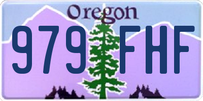 OR license plate 979FHF