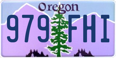 OR license plate 979FHI