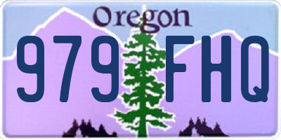 OR license plate 979FHQ