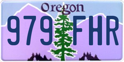OR license plate 979FHR