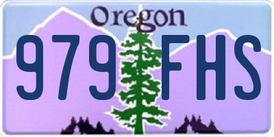 OR license plate 979FHS