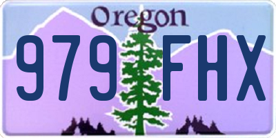 OR license plate 979FHX