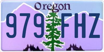 OR license plate 979FHZ