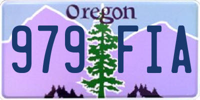 OR license plate 979FIA
