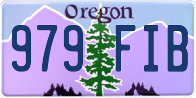 OR license plate 979FIB