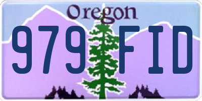 OR license plate 979FID