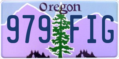 OR license plate 979FIG