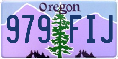 OR license plate 979FIJ