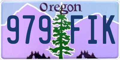 OR license plate 979FIK