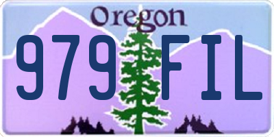 OR license plate 979FIL