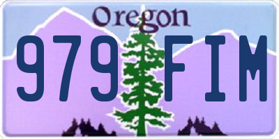 OR license plate 979FIM