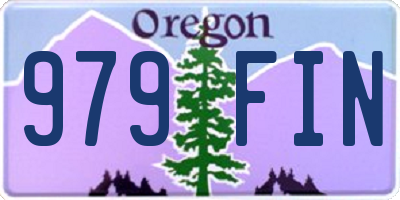 OR license plate 979FIN