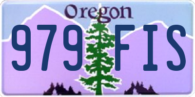 OR license plate 979FIS