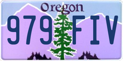 OR license plate 979FIV