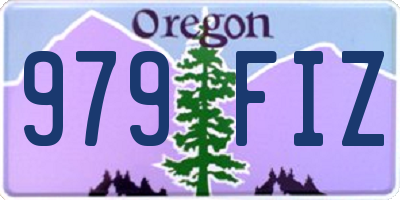 OR license plate 979FIZ