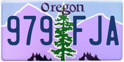OR license plate 979FJA