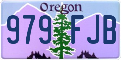 OR license plate 979FJB
