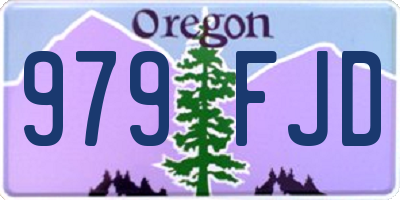 OR license plate 979FJD