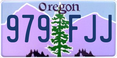 OR license plate 979FJJ