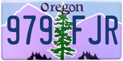 OR license plate 979FJR