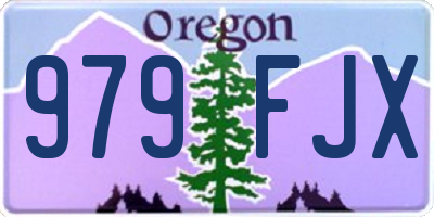 OR license plate 979FJX