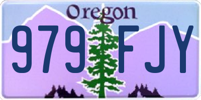 OR license plate 979FJY