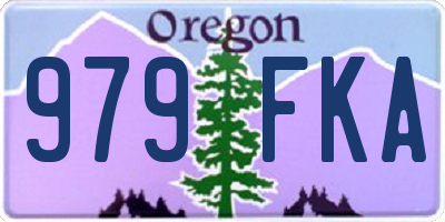 OR license plate 979FKA