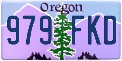 OR license plate 979FKD