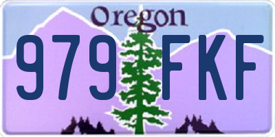 OR license plate 979FKF