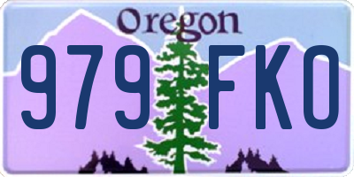 OR license plate 979FKO