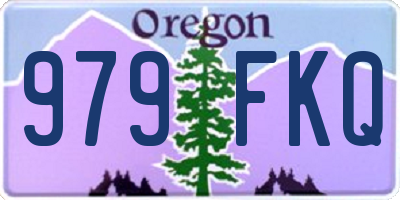 OR license plate 979FKQ