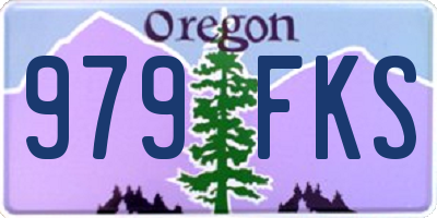 OR license plate 979FKS