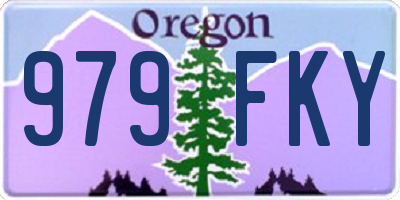 OR license plate 979FKY