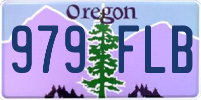 OR license plate 979FLB