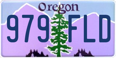OR license plate 979FLD